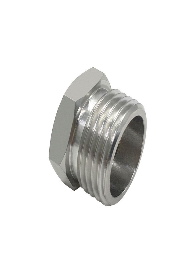 Beduan Stainless Steel 3/8 Compression Female Thread(I.D:0.512") to 3/4 Male Garden Hose Threaded(O.D:1.06") Adapter Hex Bushing(Pls check size chart!) - Image 3